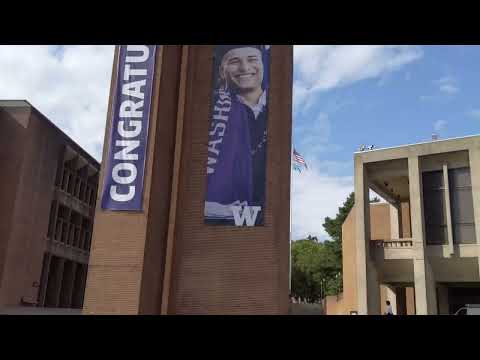 Visit Washington University of Seattle游访西雅图华盛顿大学/The QUAD著名樱花🌸园/Beautiful Campus美丽古朴校园 华盛顿州-西雅图畅游(5)