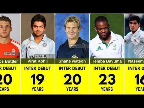 Age of Famous Cricketers on First International Debut