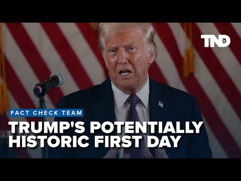 Trump's potentially historic first day in office