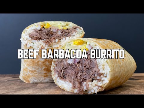 Delicious Beef Barbacoa Burrito