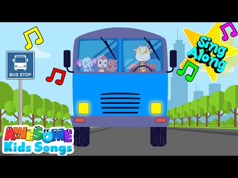 Wheels on the Bus  | Fun Nursery Rhymes #AwesomeKidsSongs