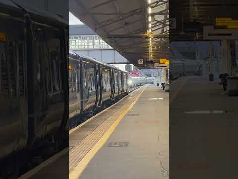 800020 arriving into Newton Abbot platform 3 onboard 1C82 to Plymouth