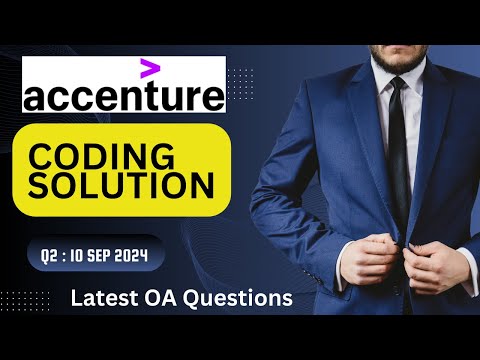 Accenture OA Latest Coding Solutions | 10 Sep Coding Question