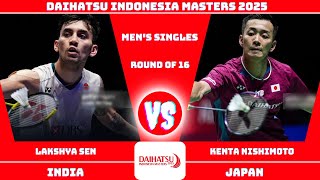 Lakshya SEN (IND) vs (JPN) Kenta NISHIMOTO | Indonesia Masters 2025 Badminton | MS - R16