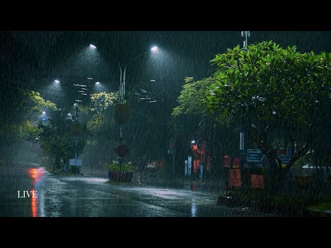 Sleep Quickly Listening to Rain & Thunder Sounds | Rainy Night ASMR | Rain Sound for Study and Sleep