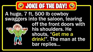 🤣 BEST JOKE OF THE DAY! - A cowboy was walking across a prairie when he came... | Funny Dad Jokes