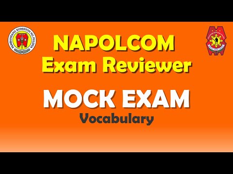 NAPOLCOM Exam Reviewer | Mock Exam - VOCABULARY #napolcomreviewer