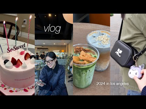 my life in LA | celebrating 2024, eating good food, new cafes in OC, family time