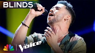 Willie Gomez's Four-Chair Turn Performance of Manuel Turizo's "La Bachata" | The Voice Blinds | NBC