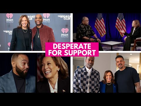 DESPERATE for Support, Kamala RUNS to Black Men in Media After Years of RAILROADING Black Men!