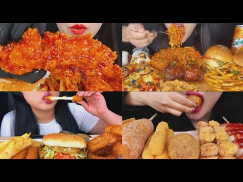 ASMR EATING DELICIOUS FAST FOOD😋🔥FOOD EATING SOUND VIDEO - 02