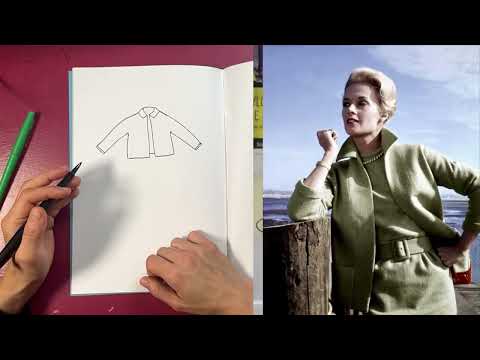 How to draft and sew your own Tippi Hedren inspired suit from Hitchock's "the Birds"