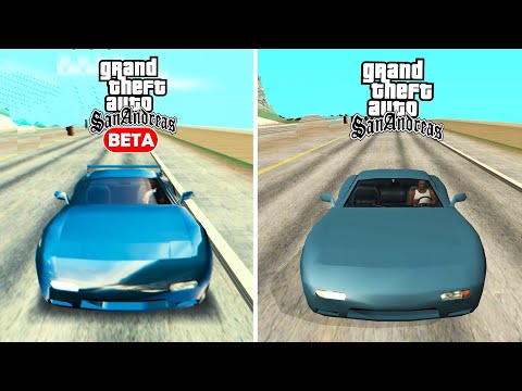 GTA San Andreas - Beta vs. Release comparison!