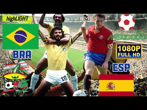 BRAZIL vs SPAIN 1-0 / WORLD CUP MEXICO 1986 / Full HD 1080p.