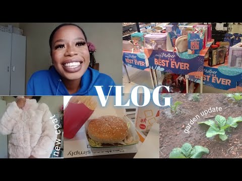 VLOG: Mother's Day gift shopping, New Fur Coat , Garden update & more | Tshivhuya