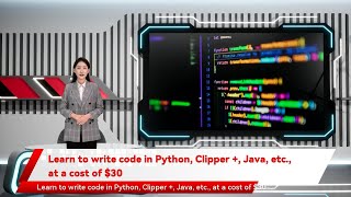 Learn to write code in Python, Clipper +, Java, etc., at a cost of $30