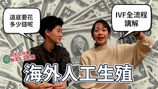 IVF海外人工生殖到底花了多少錢?流程慢慢說給你知，飛過去?還是在台灣?