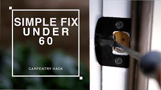 exterior door leaks air | quick fix