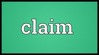 Claim Meaning