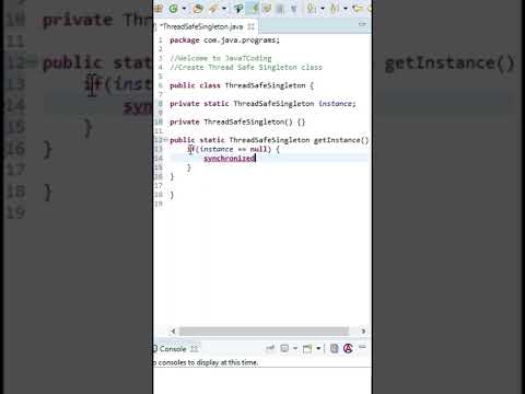 Singleton Design Pattern and how to make it thread-safe #shorts #designpatterns #javatcoding
