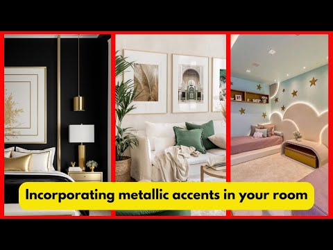 Incorporating metallic accents in your room