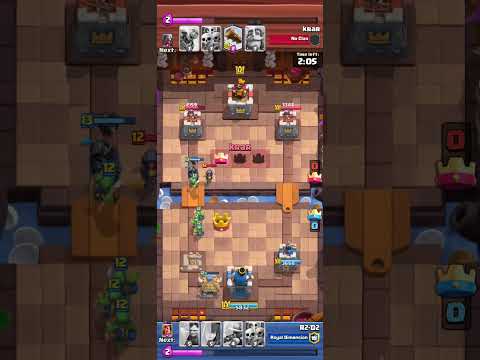 Clash Royale: Triple crown win because the opponent used too much at the wrong time