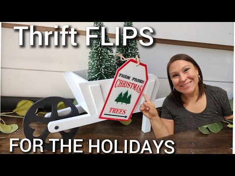 Thrift FLIPS for  the  Holidays / Thanksgiving and Christmas  #whatwoodyoumake