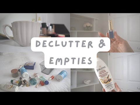 January DECLUTTER & EMPTIES \\ Self care, perfume, make-up, skincare & more 💗 🗑 👋