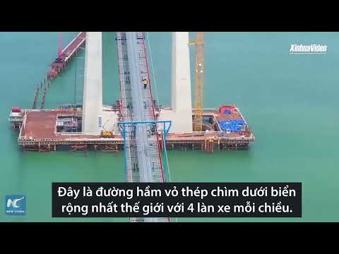 China built an 8 -lane tunnel under the sea