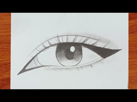 How to draw an eye|draw eye|sketch of eye| step by step #drawpretty #eye#draweye#pencilsketch