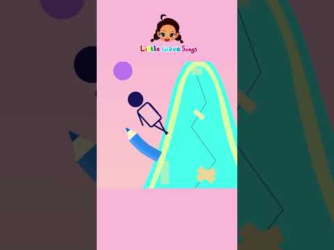 Five Little Shapes | Nursery Rhymes For Kids | Little Wave Songs - Baby Coco