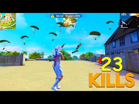 HARD LOBBY SOLO VS SQUAD GAMEPLAY | MUST WATCH GARENA FREE FIRE 23KILLS | NADIYA FF