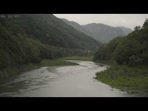 Relaxing Rain Near the Lake Between the Mountains - Real Nature Sounds for Relaxation & Sleep - 4K