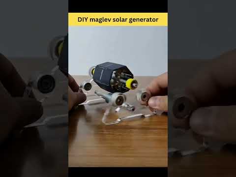 DIY maglev solar generator #shorts #diy #diyidea #diyprojects #amazing #science #maglev #solarsystem