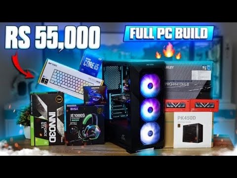 Rs.55,000 Best Gaming Pc build | Best Gaming Pc Build Under 55k🔥 in 2023