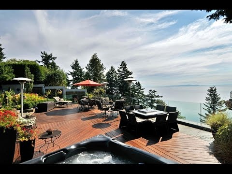 Dream Homes:  Surrey Home & Backyard with Million Dollar Views