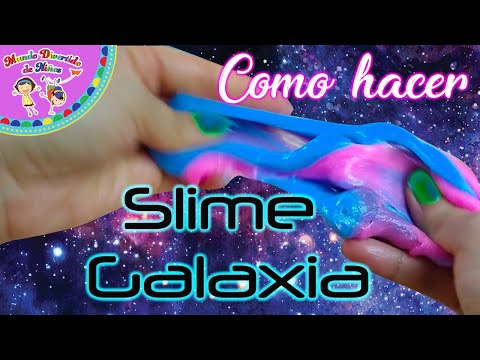 Como hacer Slime Galaxia | 2 recetas de Slime fácil con ingredientes caseros