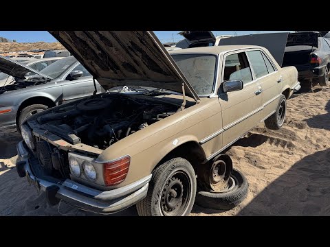 Day Two of Las Vegas Road Trip: Junkyard in Mojave Desert - Victorville California W126 W116