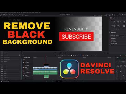 How to Remove BLACK Background in Davinci Resolve (Tutorial)