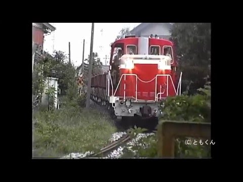 西濃鉄道　踏切　1991年撮影