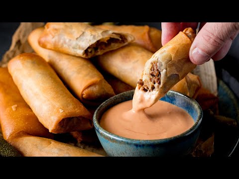 Cheeseburger Spring Rolls Recipe = One of my favourite Disney foods!