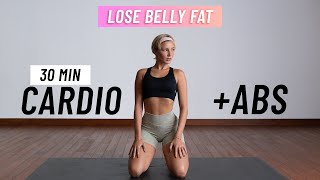 30 MIN CARDIO & ABS Workout - Slim Your Waist & Lose Belly Fat