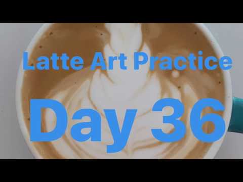 Latte Art Practice Day 36/ ラテアート練習記録 36日目/ 라떼 아트 연습 36 일차/ 第三十六天拿铁艺术练习