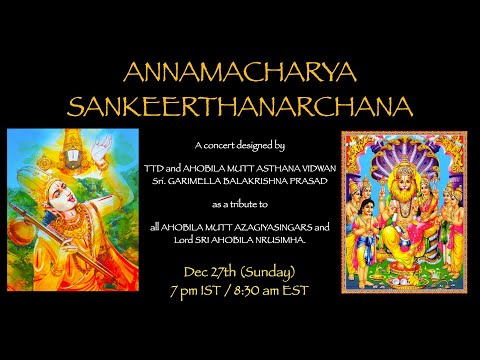 Annamacharya Sankeerthanarchana -  A special program by Sri Garimella Balakrishna Prasad