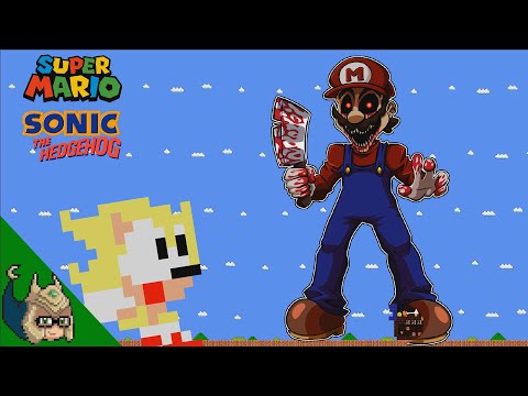 Super Sonic vs Mario EXE Maze (Cartoon ANIMATION)