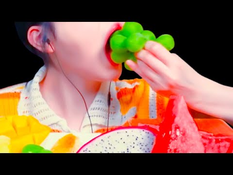 ASMR, Fresh Juicy Fruits Eating Vlog, Mukbang 신선하고 육즙이 많은 과일을 먹다 @EatwithBoki