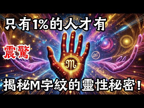 揭秘：手上「M字紋」的靈性訊息。你的手上有「M字紋」嗎？恭喜你，據說這是富貴的象徵！你的手相中究竟隱藏了哪些秘密？