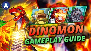 TOO MUCH FIRE POWER!!! Dinomon Tyrannomon Deck Gameplay Guide | Digimon Card Game EX8