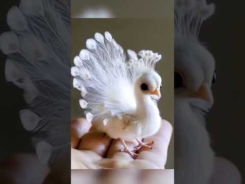 Cutest Peacock Dance Ever! Tiny Dancer in the Palm of Your Hand #peacock #cute ##bird