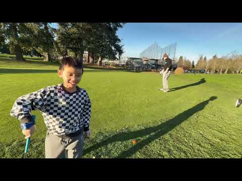 CHALLENGE: teaching golf and making it FUN for an 8 year old